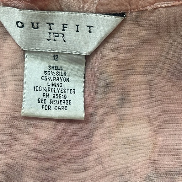 Outfit JPR Womens Multicolor Floral Silk/ Rayon Zipper Side Skirt Size 12 - Picture 6 of 7